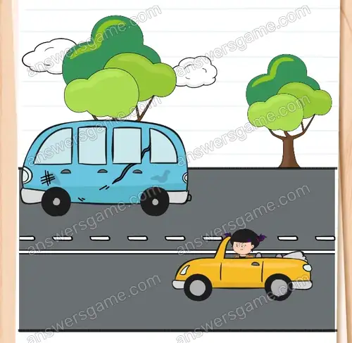 Nie mogę wyprzedzić tego łamagi. Pomocy. Brain Test 4 Poziom 54