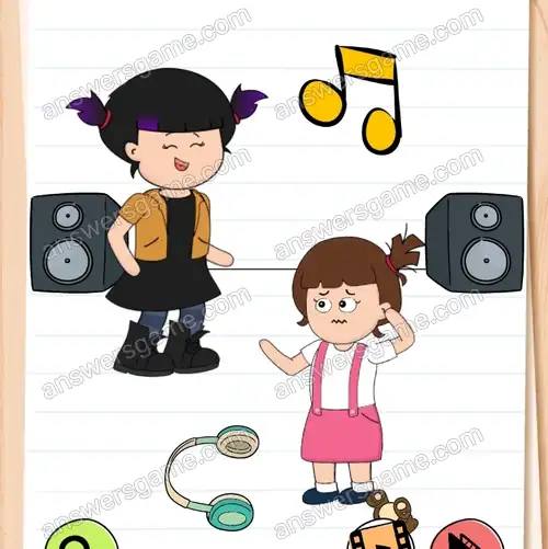 Muszę odebrać Tosi moje słuchawki. Brain Test 4 Poziom 55