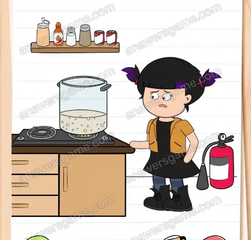 O nie! Mleko zaraz wykipi. Brain Test 4 Poziom 57