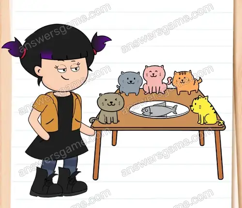 Uda Ci się dotknąć wszystkich moich kotów. Brain Test 4 Poziom 6