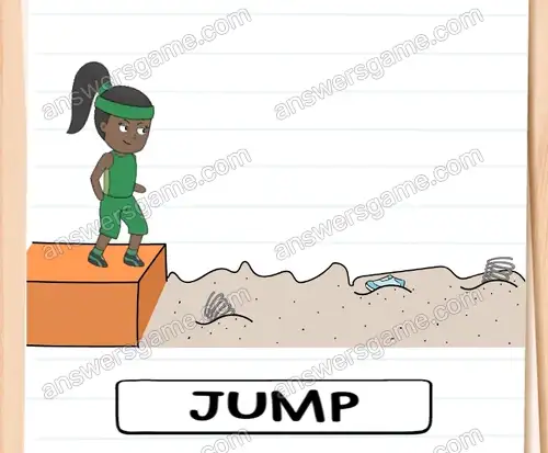 Joanna musi wykonać naprawdę długi skok. Brain Test 4 Poziom 64