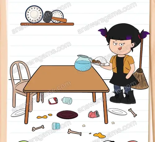 Was für eine Familie! Sie haben mir keinen Platz am Esstisch gelassen. Brain Test 4 Level 73