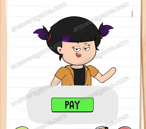 Dobra, dość darmowej zabawy. Jeśli chcesz kontynuować, musisz mi zapłacić 1000 dolarów. Brain Test 4 Poziom 75