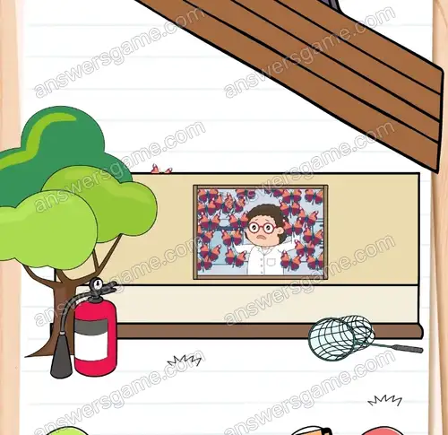 Doktor Zmartwiak musi się jakoś pozbyć tych motyli. Brain Test 4 Poziom 79