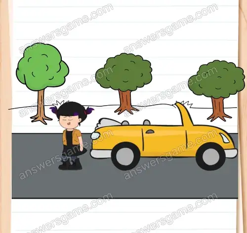 Ech, mój samochód się zepsuł! Pomóż mi go popchnąć. Brain Test 4 Poziom 84