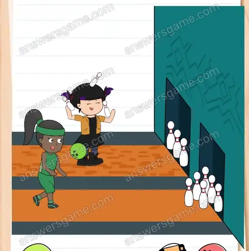 Ich muss verhindern, dass sie gut wirft. Brain Test 4 Level 86