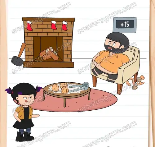 Nie mogę rozbić orzecha. Brain Test 4 Poziom 91