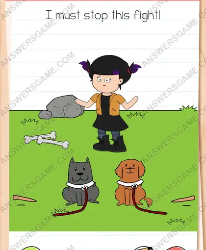 I must stop this fight. Brain Test 4 Level 109