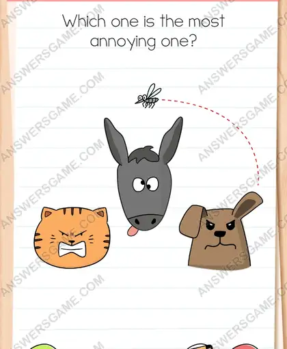 Which one is the most annoying one. Brain Test 4 Level 141