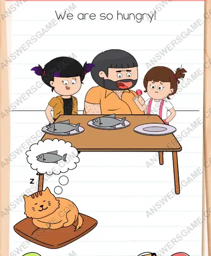 We are so hungry. Brain Test 4 Level 165