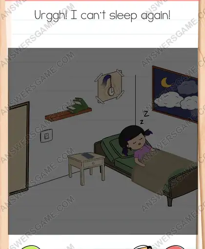 Urggh! I can't sleep again. Brain Test 4 Level 172