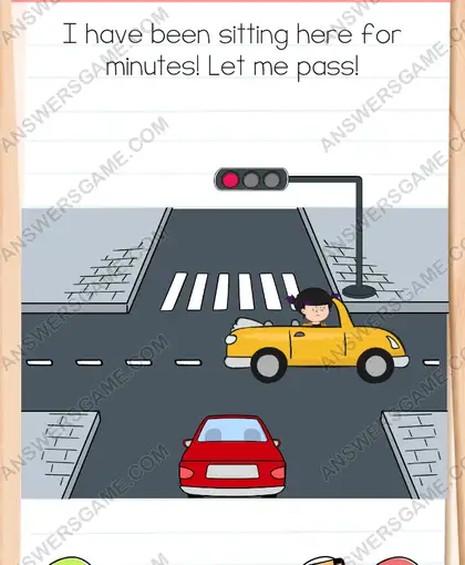 I have been sitting here for minutes! Let me pass. Brain Test 4 Level 216