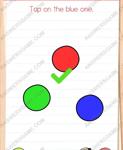 Tap on the red one. Brain Test 4 Level 238