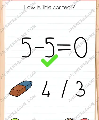 How is this correct. Brain Test 4 Level 309