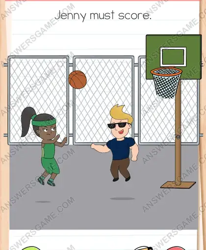 Jenny must score. Brain Test 4 Level 310