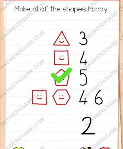 Make all of the shapes happy. Brain Test 4 Level 319