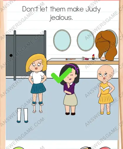 Don't let them make Judy jealous. Brain Test 4 Level 321