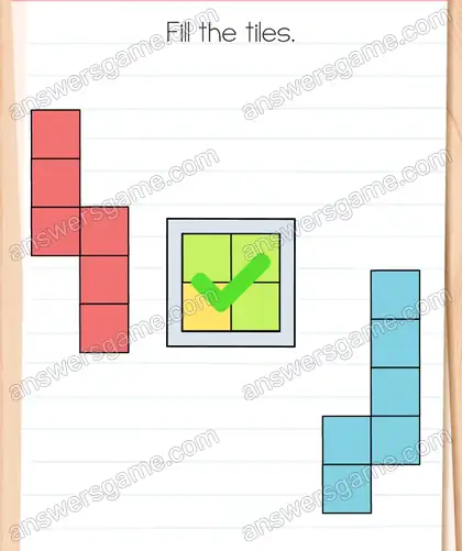 Fill the tiles. Brain Test 4 Level 331