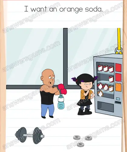 I want an orange soda. Brain Test 4 Level 343
