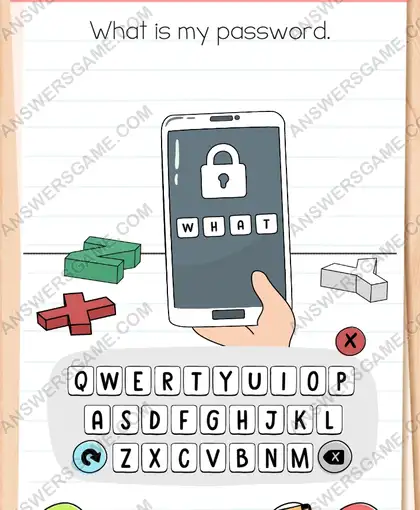 What is my password. Brain Test 4 Level 50