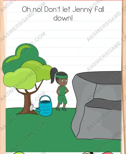 Oh no! Don't let Jenny fall down. Brain Test 4 Level 81