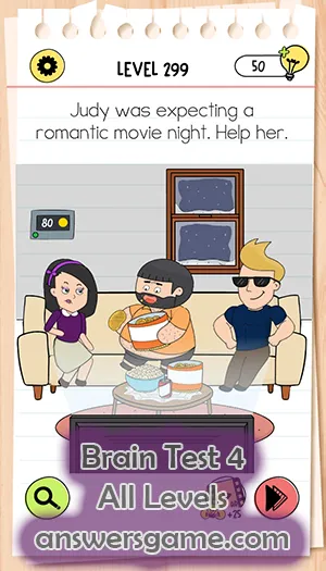 Brain Test 4. All Levels Answers 4