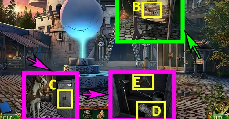 Lost Lands 8: Sand Captivity walkthrough. Puzzle 47