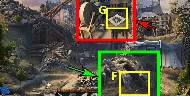 Lost Lands 8: Sand Captivity walkthrough. Puzzle 70