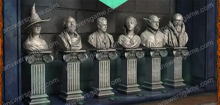 Lost Lands 8: Sand Captivity walkthrough. Puzzle busts