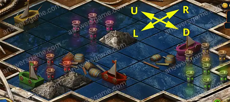 Lost Lands 8: Sand Captivity walkthrough. Puzzle boats