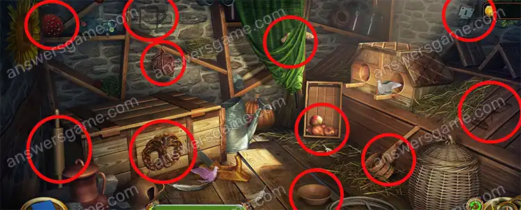 Lost Lands 8: Sand Captivity walkthrough. Puzzle search for objects