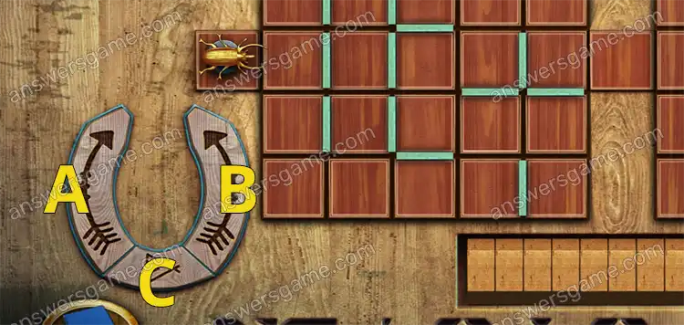 Lost Lands 8: Sand Captivity walkthrough. Puzzle with a beetle