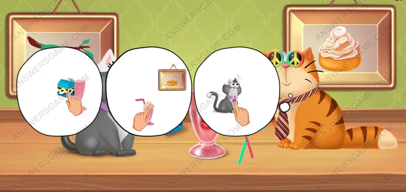 Prepara un batido para Muffin y su novia. Pet's Riddles Nivel 112