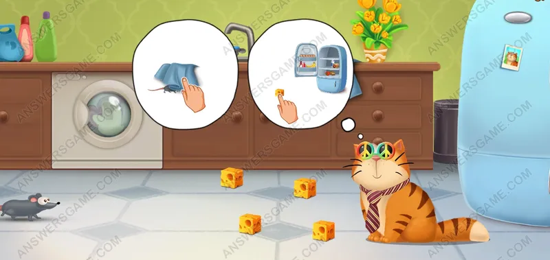 No dejes que el ratón se coma el queso. Pet's Riddles Nivel 117