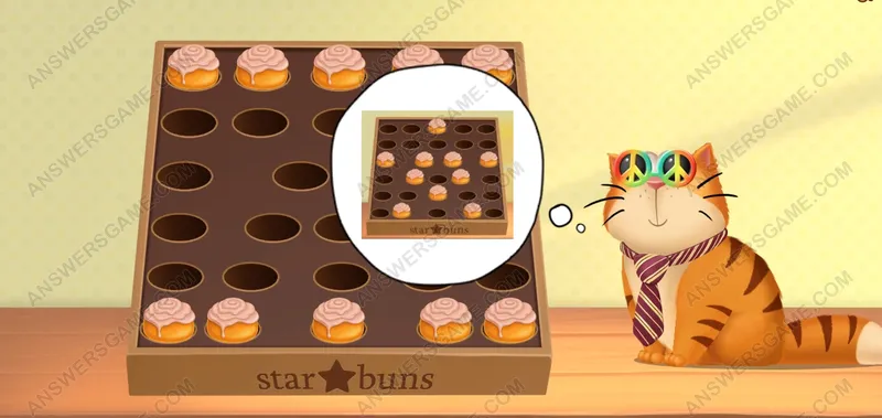 Make 5 lines with 4 cake in each line. Pet's Riddles Level 94