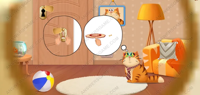 Help Muffin out of the room. Pet's Riddles Level 102