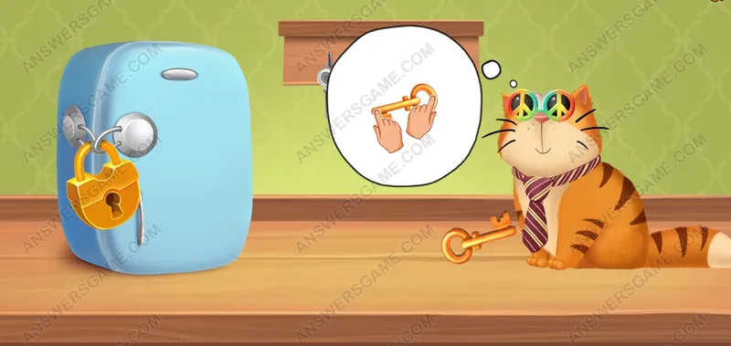 Ayuda a Muffin a abrir la cerradura. Pet's Riddles Nivel 107