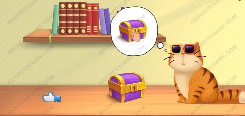 Open the treasure chest. Pet's Riddles Level 15