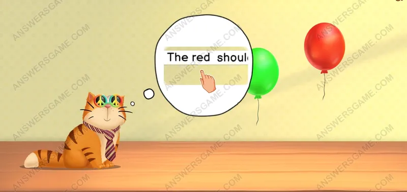 The red should be lower. Pet's Riddles Level 85