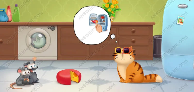 Help Muffin hide the cheese. Pet's Riddles Level 3