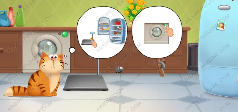 Weight the mouse. Pet's Riddles Level 88