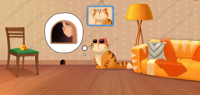 Ayuda a Muffin a entrar. Pet's Riddles Nivel 65