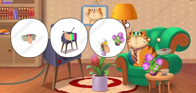 Help the flower open. Pet's Riddles Level 121