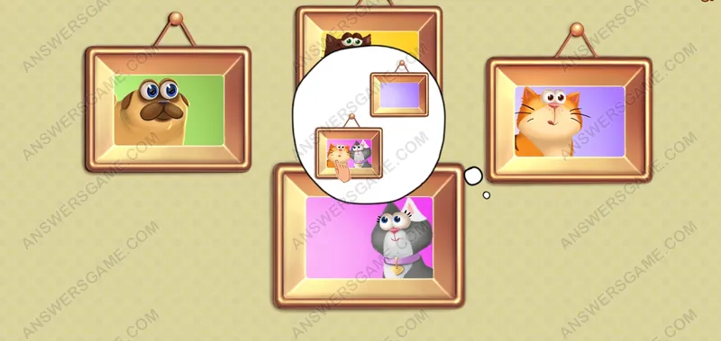 Make the perfect match. Pet's Riddles Level 6