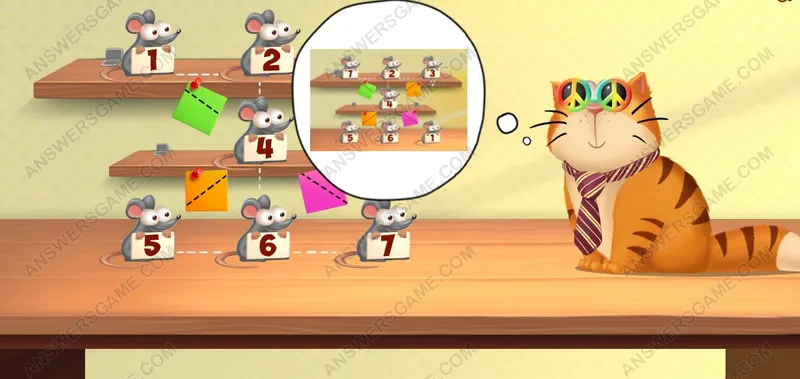 Make sum in lines equal 12. Pet's Riddles Level 89