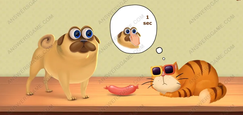 Help Muffin get the sausage. Pet's Riddles Level 45