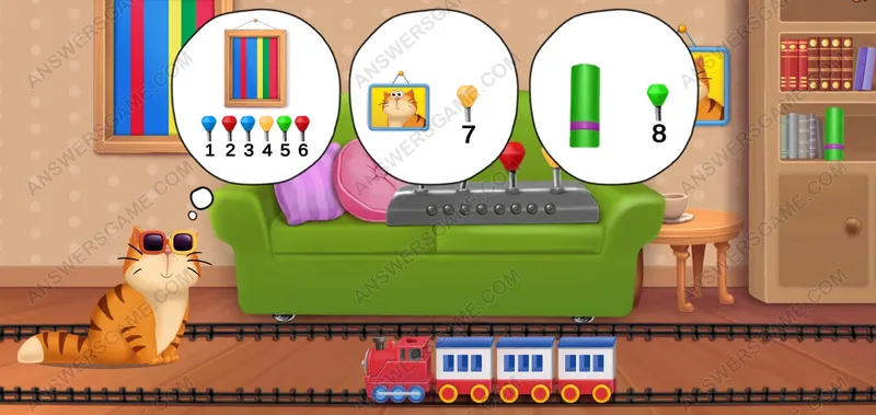 Arranca la locomotora. Pet's Riddles Nivel 52