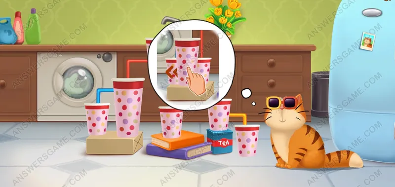 Which of the cups will fill up the fastest. Pet's Riddles Level 25