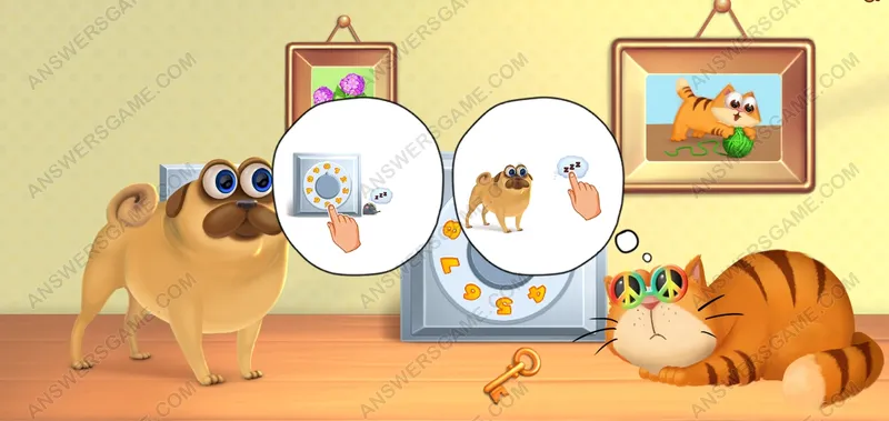 Help Muffin get the treasure. Pet's Riddles Level 108