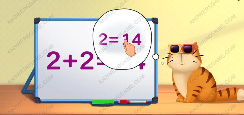 Fix the equation. Pet's Riddles Level 64